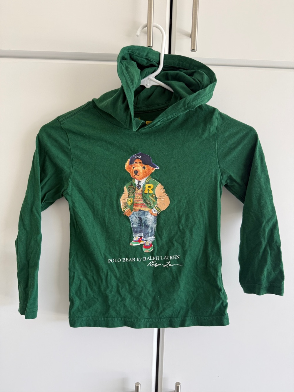 Ralph Lauren Polo Bear Cotton Jersey Hooded Tee